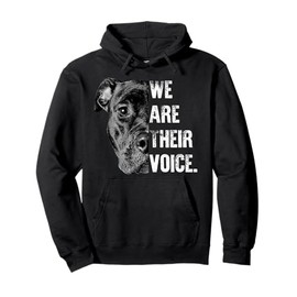 Man Woman Love Pitbull / We Are Their Voice Pullover Hoodie