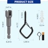 RELBRO Q Hanger Hooks, 2.2 Inch Metal Screw Hooks with