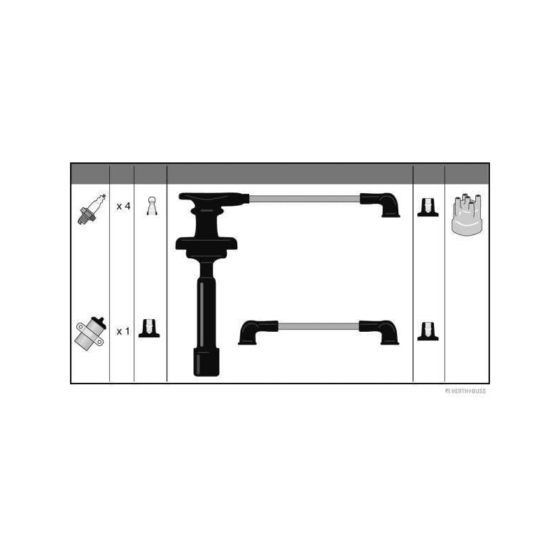 Herth+Buss Jakoparts J5381004 Zündleitungssatz