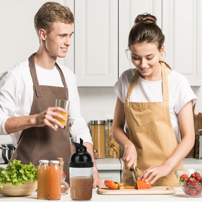 Salad Dressing Shaker, Salad Dressing Bottle Clear Salad Dressing Mixer