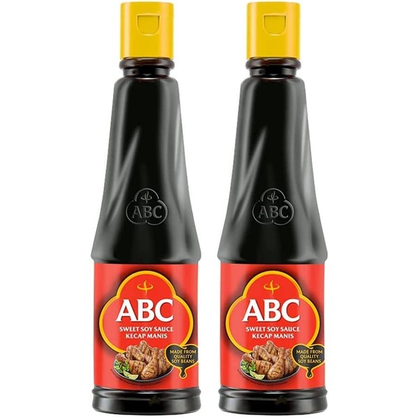 Gharana Swaad Ka Khazaana ABC Sweet Soy Sauce (Kecap Manis) Authentic Indonesian Sauce Adds an aromatic, sweet flavour to any dish - 275ml (Pack of 2)