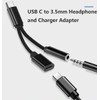 ISTARCOMPUTER Audio and Charging Adapter 2-in-1 | USB C to