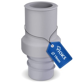 VIOKS Drain Hose Adapter / Drain Hose End Piece 19 mm Diameter for Drain Hose Washing Machine & Water Hose Connector / Washing Machine Drain Adapter for Drain Hose Dishwasher etc