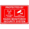Outdoor Weatherproof Home DIY/Professional Laser Engraved Sign | Radio Monitored