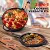 Overmont Cast Iron Dutch Oven with dual use Skillet lid