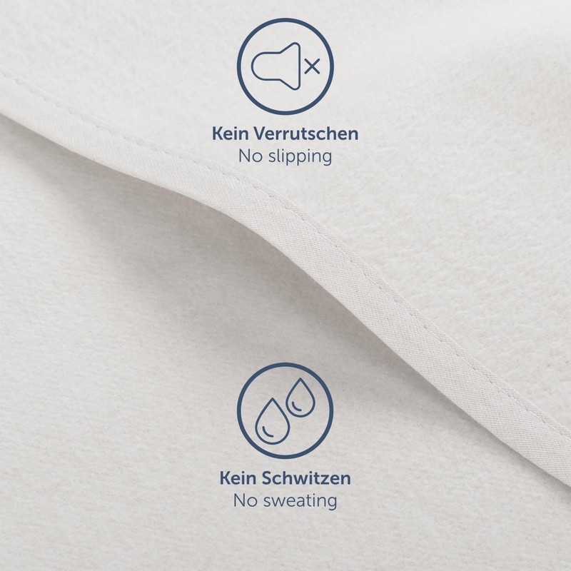 Blumtal® Premium Molton Mattress Protector, Set of 2, 100% Cotton,