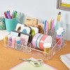 STORi Audrey Clear Vanity Makeup Organizer | 15-Compartment Holder for