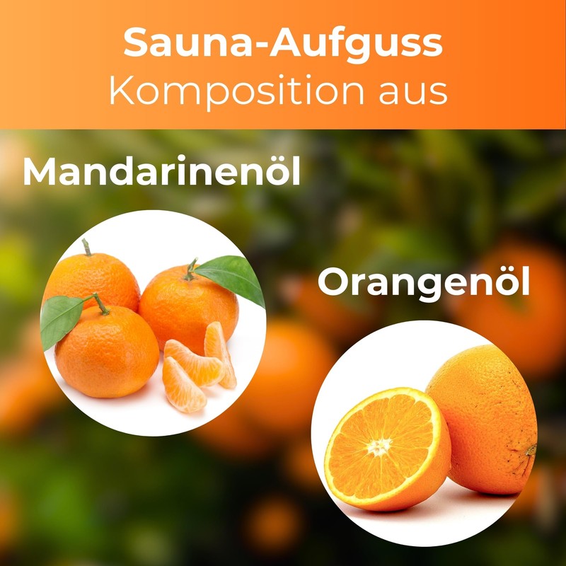 Sauna Infusion Sauna Infusion Steam Bath Concentrate Mandarin Orange Composition