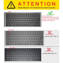 Keyboard Cover for Dell Latitude 5420 5430 5440 5450 3440 3450 14-in, Latitude7420 7430 7440 7450 7410 9420 9430 14, Latitude 16" 7650 7640, Latitude 9510 9520 7520 2025-2022, Ombre Pink