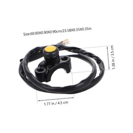 Zerodeko Motorcycle Handlebar Switch for Headlight and Auxiliary Lights Control Easy Installation Durable Materials for Reliable Performance Motorbikes and Atvs