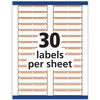 Avery 5166 Permanent Filing Labels, 1/3 Cut, 750/PK, Orange