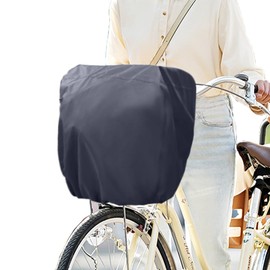 BUQIREN Bicycle Basket Cover, Waterproof, For Both Front and Rear Use, Basket Cover, Bicycle Basket Cover, Easy to Put On, Black, Snatching