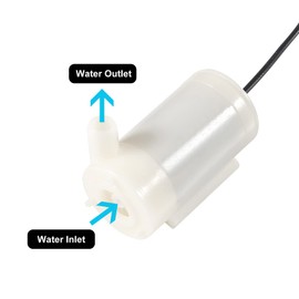 Diitao 2PCS DC 3V 5V Micro Submersible Mini Water Pump DC 3-5V for Aquarium Fountain Garden Pond(2PCS White Pump)