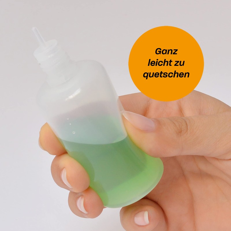 Hinrichs 10 x 50ml Plastic Squeeze Bottle - Small Squeeze