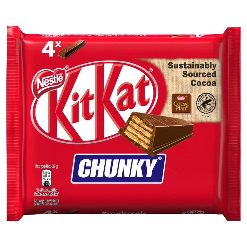 KitKat Chunky, 4 x 40g