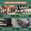 DOZAWA Workbench Casters Kit, 700 Lbs Retractable Casters Set of