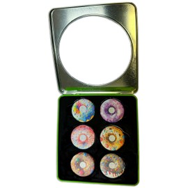 The Quilted Bear Tailor Weights - Multiple Designs of Scratch Resistant Craft Weights / Pattern Weights for Dressmaking or Sewing Pattern Cutting (TQB - Donuts)