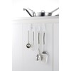 Richell Kitchen Door Storage Hooks, Rakool Kitchen Tool Hooks, White