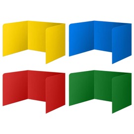 4 Pack Desk Divider Privacy Panel,Privacy Screen Stand,Desk Privacy Divider,Barrier Divider,Desktop Privacy Divider,Office Desk Privacy Panel for Easy Privacy Protection