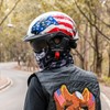 Half Helmets Motorcycle VHF04 Open Face Sun Visor Quick Release