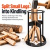 Iron Firewood Splitting Wedge for Home Wood Prep – Portable