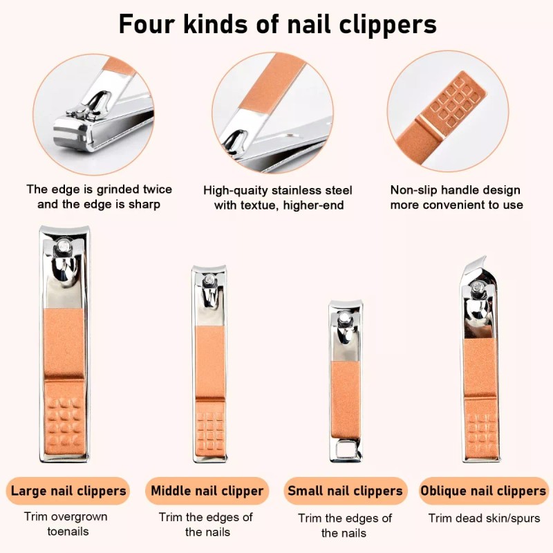 Dokpav 26 Pcs Manicura Y Pedicura Kit De Manicure Set