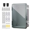 BSEED Waterproof Electrical Junction Box, Outdoor Enclosure with Hinged Cover,