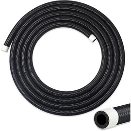 6AN Fuel Line, 6AN 3/8 inch CPE Fuel Hose, 10FT Transmission/Oil Cooler Lines, Nylon Braided Fuel Line Hose.