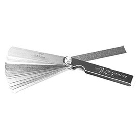 Performance Tool W131C Precision Feeler Gauge Set with 3-Inch Steel Rule - Decimal and Metric Sizes - SAE Sizes 002-025-Inch and Metric Sizes 05- 63 mm