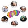 Vnwoalu Swirl Sleep Eye Mask Abstract Colorful Tie Dye Men
