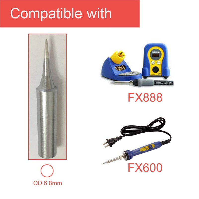 SolderFun T18 Soldering Tips For HAKKO FX-888D FX-888 FX-8801 FX-600