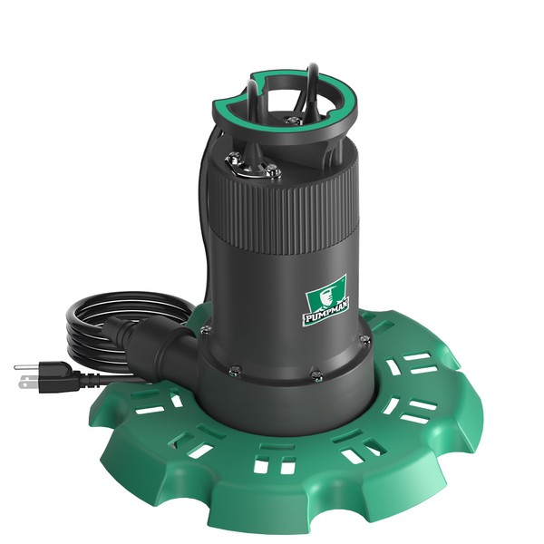 PUMPMAN Automatic Submersible Pool Cover Pump 110 V 1/4 HP