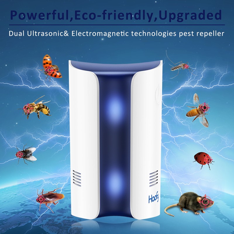 Haofy Ultrasonic Pest Repeller, Electronic Pest Control Electronic Insects &