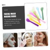 FOMIYES 150pcs Facial Plastic Beauty Spatulas Mask Mixing Tools Slip