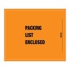 TapePlanet Mil-Spec Full Face Orange "Packing List Enclosed" Envelopes (1000 Per/Case) (8 1/2" x 10")