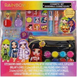 Townley Girl Rainbow High Nail Polish, Lip Gloss Cosmetic Makeup Set for Girls