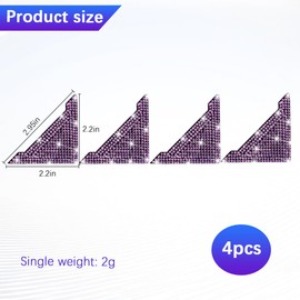 Norkmdi Bling Car Door Corner Edge Guard, 4PCS Anti-Collision Crystal Rhinestone Vehicle Door Edge Bumper Protector Sticker, Automotive Decorative Accessories, Universal for SUV Truck Sedan (Pink)