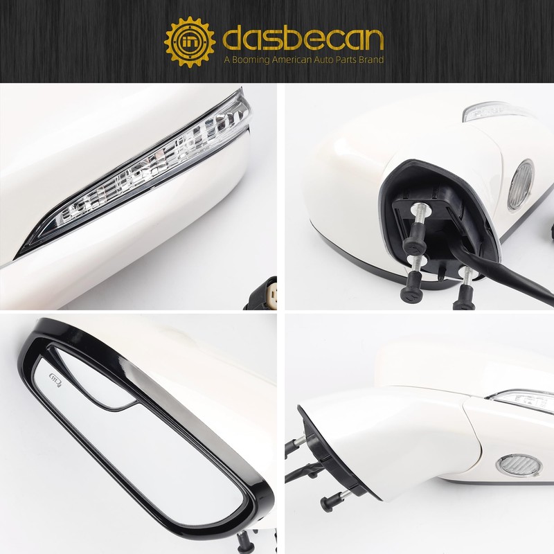 Dasbecan Left Driver Side Mirror Assembly Compatible with Ford Fusion