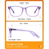 TIJN Blue Light Blocking Glasses for Women Men Clear Frame