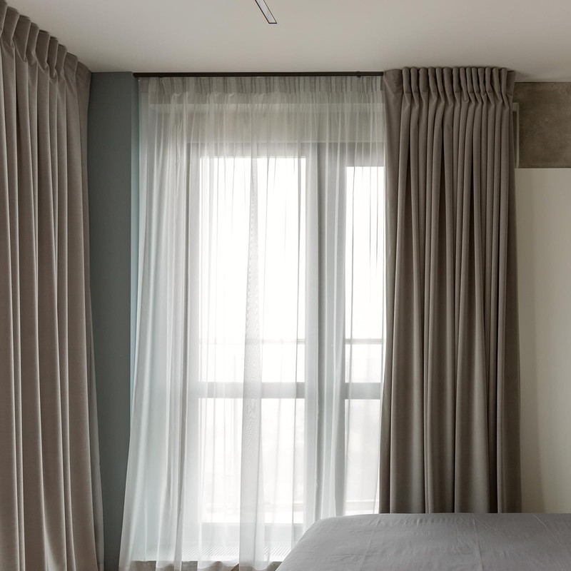 Curtain Track, Ceiling Curtain Track with Roller Hooks, Ceiling Mount