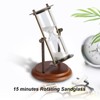 15 Minutes Metal Rotating Sand Glass Timer Clock Hourglass Table