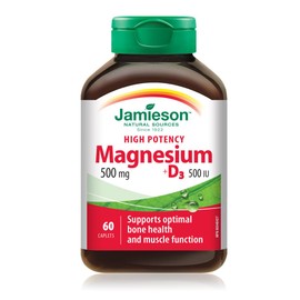 Jamieson Jamieson High Potency Magnesium 500 mg and Vitamin D3 500 IU