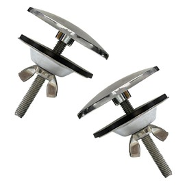 2 cubiertas de acero inoxidable para fregadero de cocina, 2 pulgadas, cubierta de agujero para llave de acero inoxidable para fregadero de cocina, tapa de tapón de metal para cerrar, tapa de agujero a