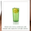 MIYOPESI 26oz Acrylic Glasses Drinkware (Set of 8), Ice-carving Unbreakable