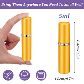 28 Pcs 5ml Refillable Perfume Atomizer, Mini Travel Spray Bottle, 7 Colors Portable Perfume Bottle For Women and Men