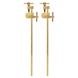 KAKURI Bar Clamps for Woodworking 6" HATAGANE Japanese Wood Clamps, Metal Parallel Clamps Tool Set 2 Pcs, Brass Gold, Made in JAPAN