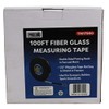 PRECISE 100 Foot (30.5m) Fiberglass Tape | ½ (1.3 cm)