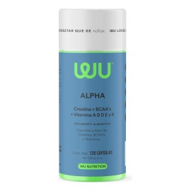 Suplemento Multivitaminico Alpha Wu Nutrition 120 Capsulas BCAA Creatina Vitaminas A B C E y K Para Hombres Mens Bienestar 4 Meses De Consumo
