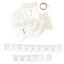 Hortense B. Hewitt. Bridal Shower Accessories Dried Floral Future Mrs Party Banner, One Size