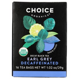 Choice Organics - Organic Decaffeinated Earl Grey Tea (3 Pack) - With Bergamot - Fair Trade - Compostable - 48 Organic Black Tea Bags